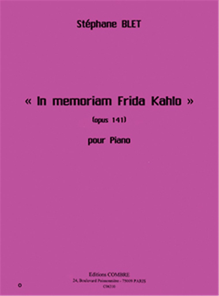 In memoriam Frida Kahlo Op.141
